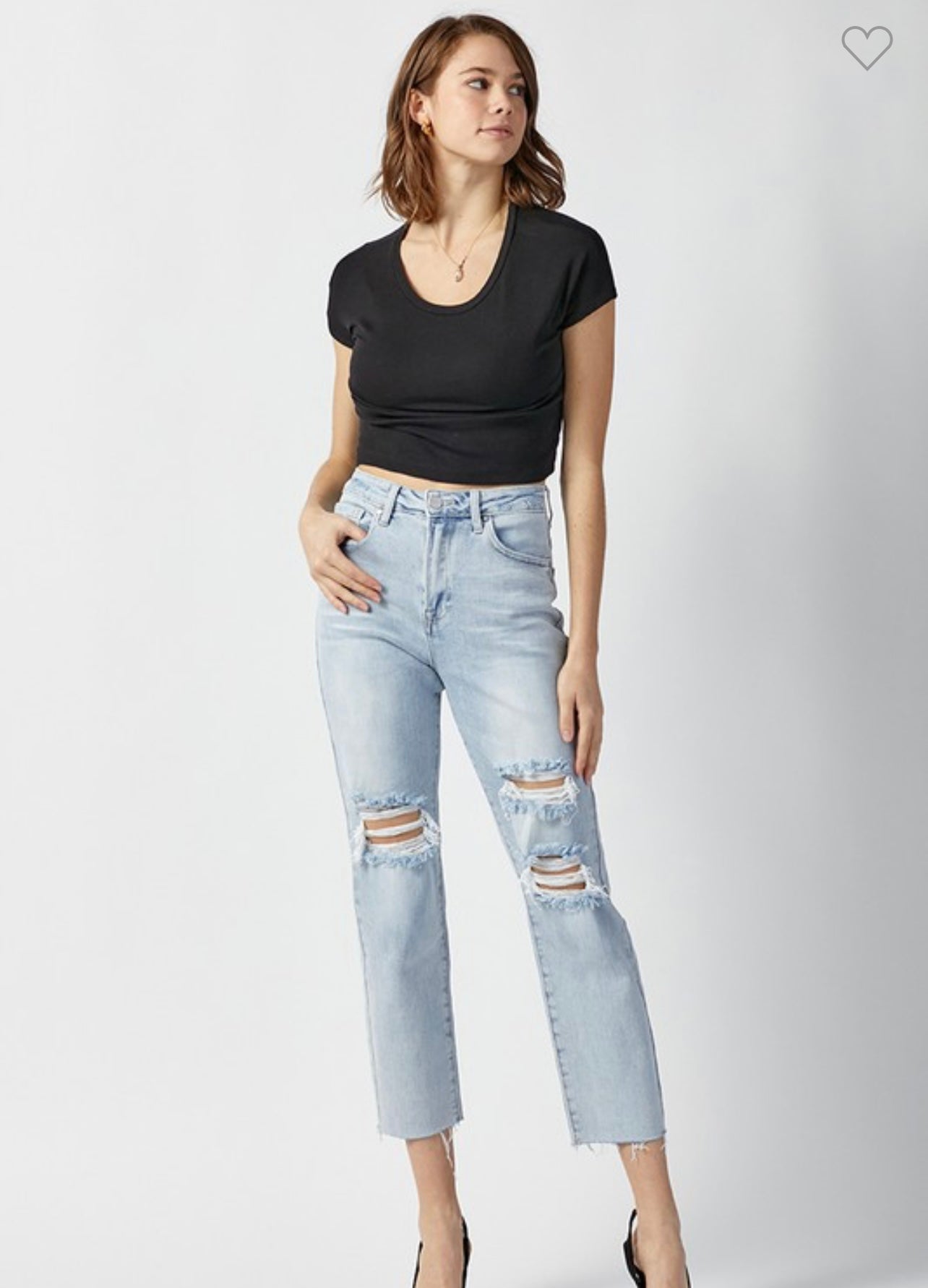 Flap Pocket Stretch Boyfriend Jeans - The Vault by Sacha