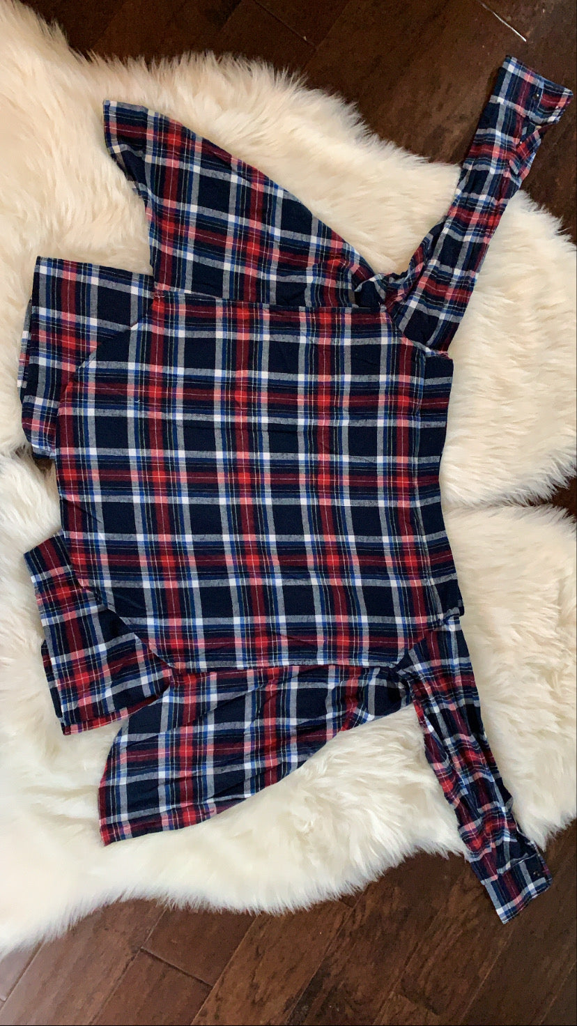 Plaid Shorts w. Faux Tie Shirt | FINAL SALE - The Vault by Sacha