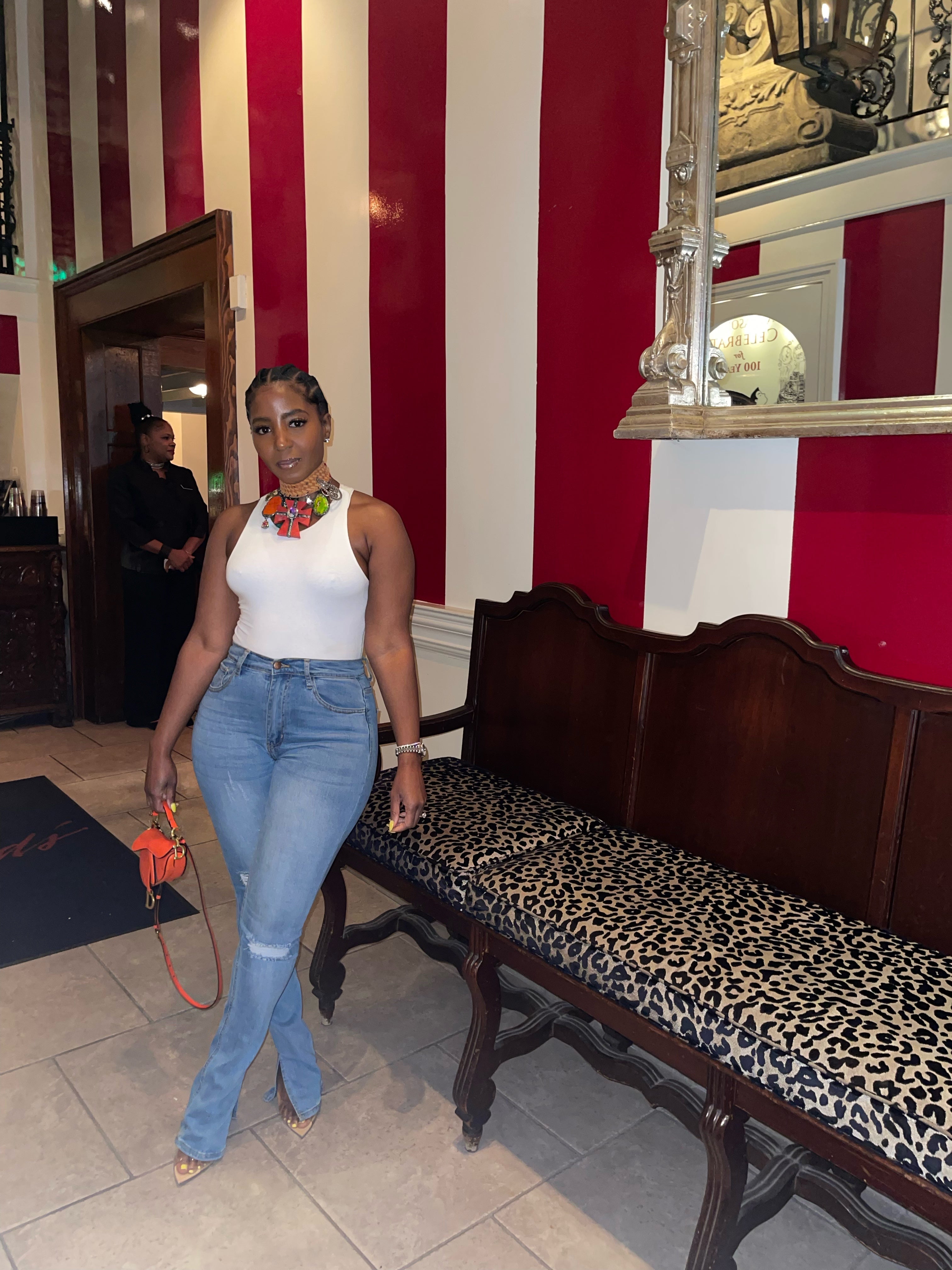 Vintage Split Bottom Stretch Jeans - The Vault by Sacha