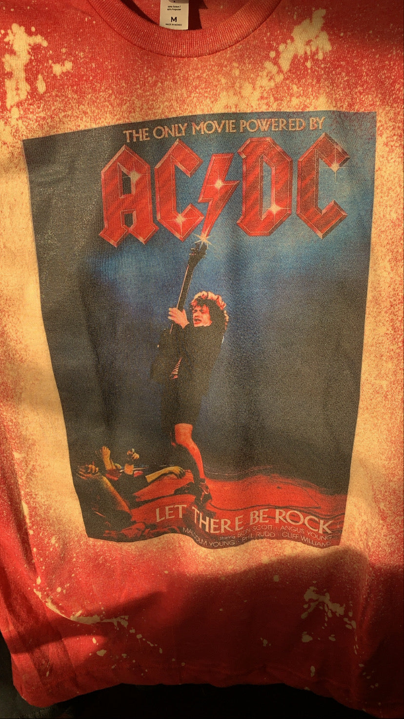 AC/DC Red Vintage Graphic Tee | FINAL SALE - The Vault by Sacha