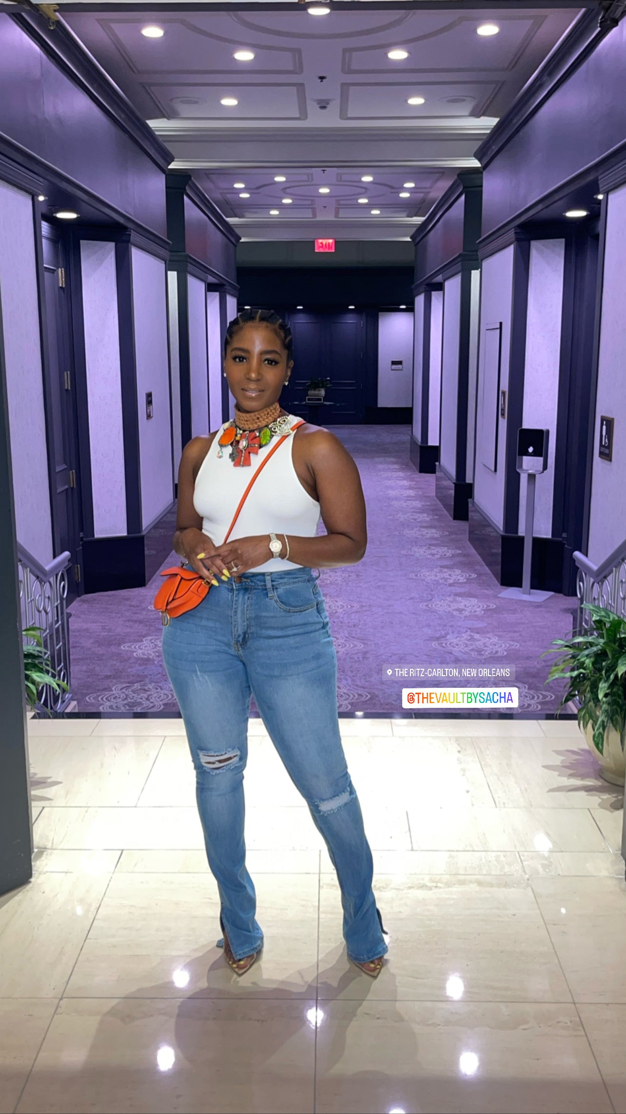 Vintage Split Bottom Stretch Jeans - The Vault by Sacha