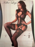 Lace Bodystocking w/ garters - The Vault by Sacha