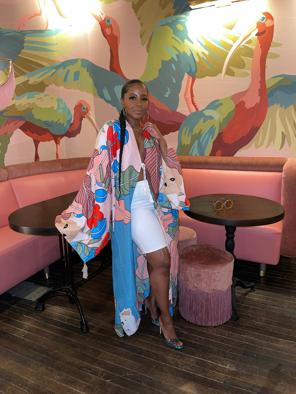 White Stretch Bermuda Shorts - The Vault by Sacha