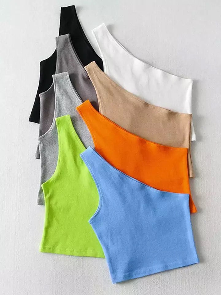 One Shoulder Tank Top | FINAL SALE - The Vault by Sacha