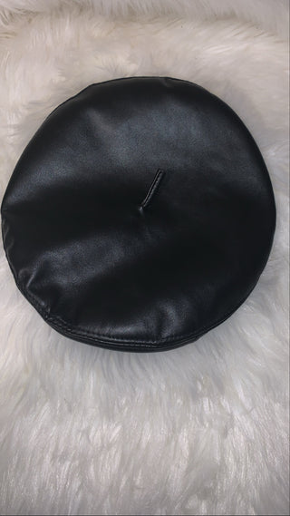 PU Beret w/Antenna - The Vault by Sacha