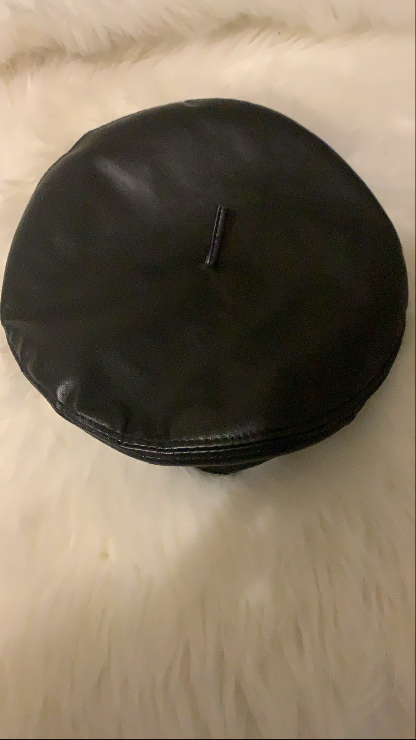 PU Beret w/Antenna - The Vault by Sacha