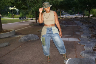 Camoflauge HAT w/ chin strap - The Vault by Sacha