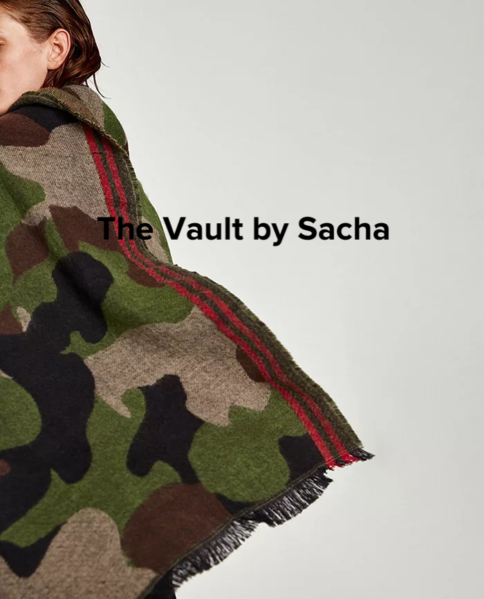 Oversized Camouflage scarf - The Vault by Sacha