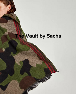 Oversized Camouflage scarf - The Vault by Sacha