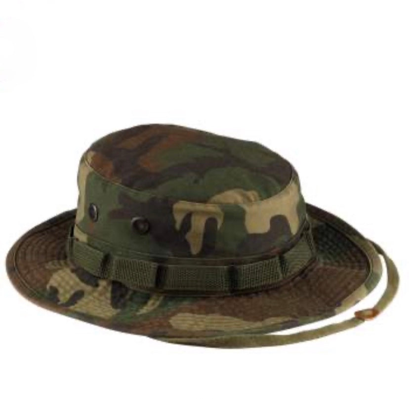 Camoflauge HAT w/ chin strap - The Vault by Sacha