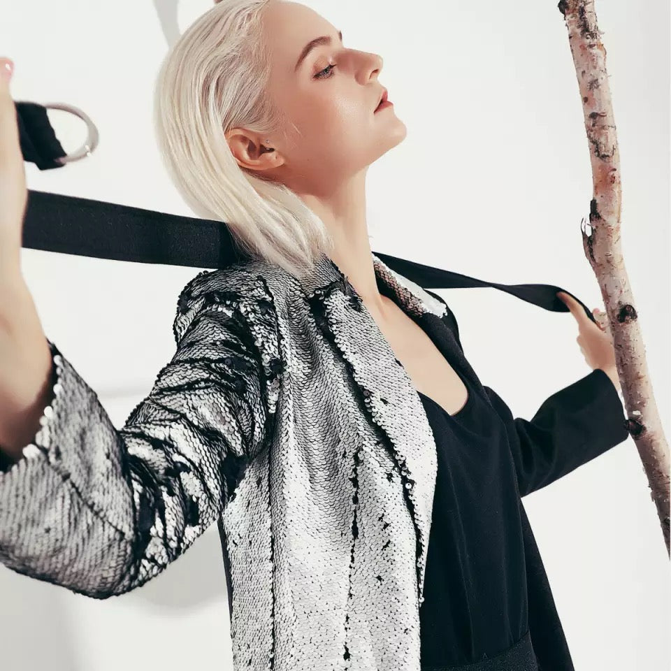 Half Sequin Blazer | FINAL SALE - The Vault by Sacha