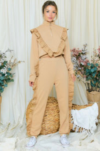 Ruffle Jogger Set