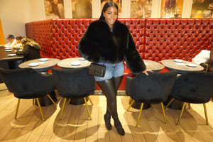 Midnight Genuine Fox Fur PREORDER