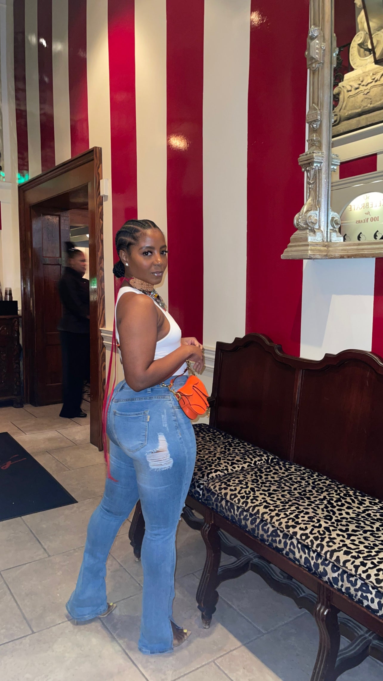 Vintage Split Bottom Stretch Jeans - The Vault by Sacha