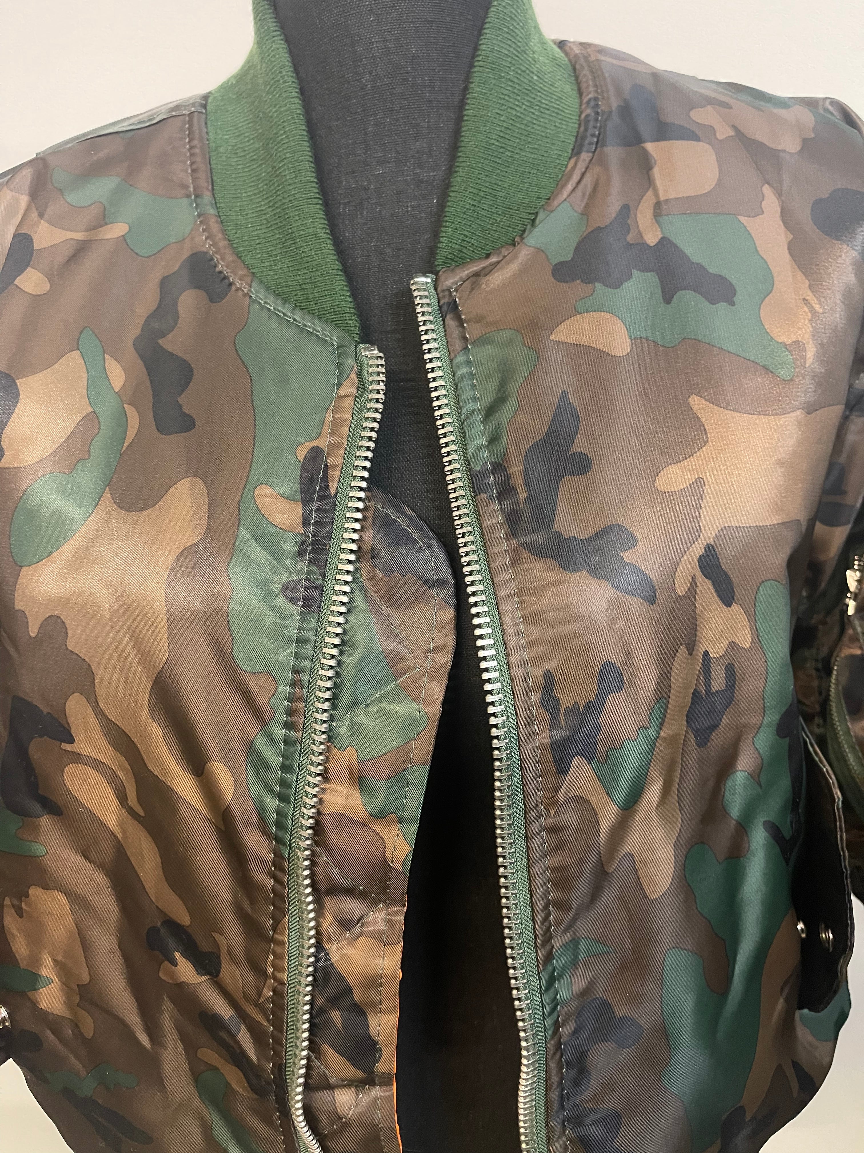Camo Flight Jacket Bomber - The Vault by Sacha