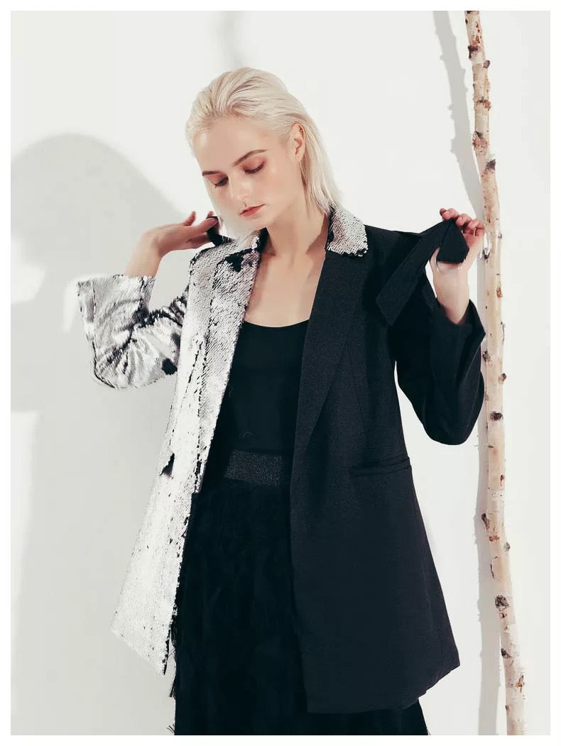 Half Sequin Blazer | FINAL SALE - The Vault by Sacha