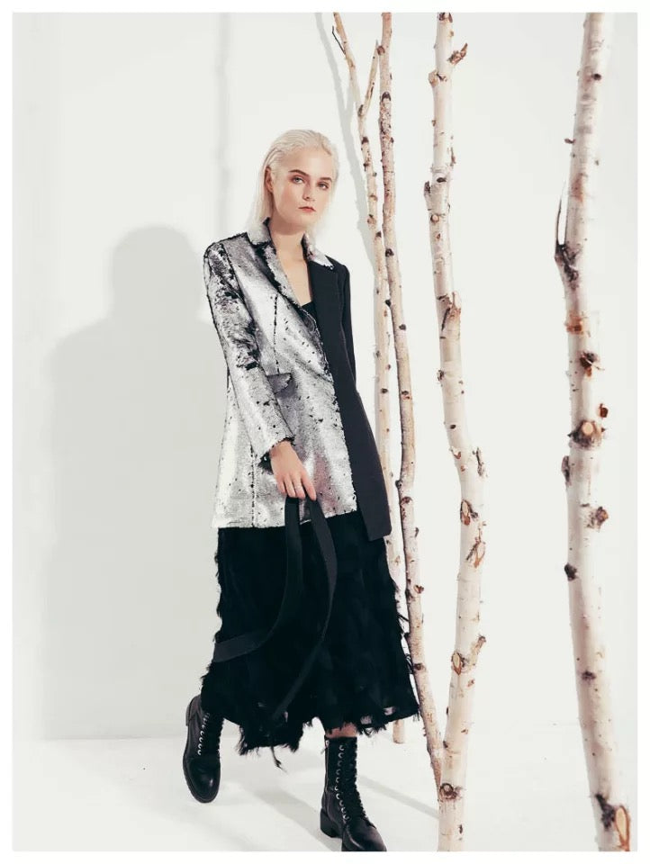 Half Sequin Blazer | FINAL SALE - The Vault by Sacha