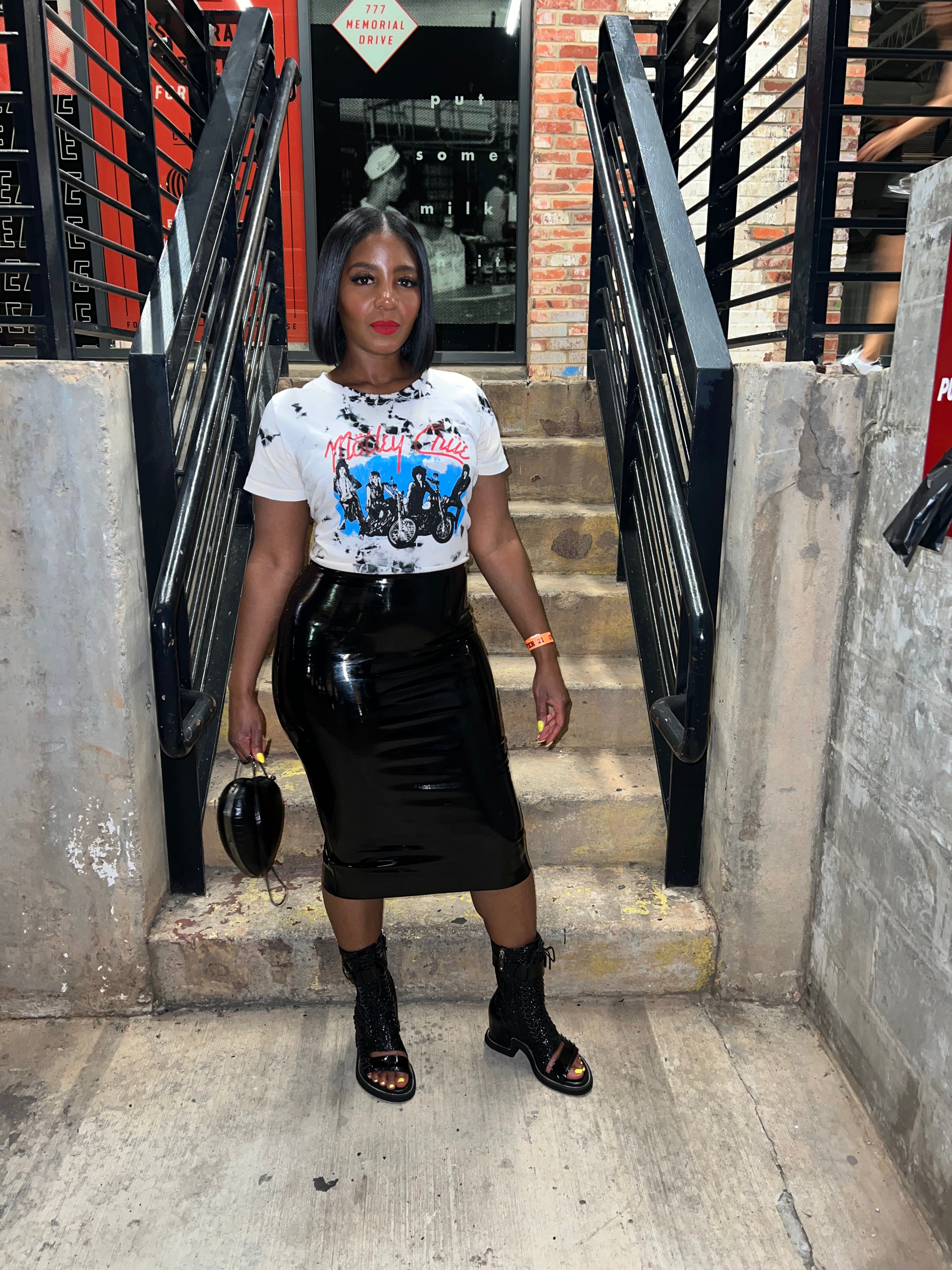 Patent High Waist Pencil Skirt - The Vault by Sacha