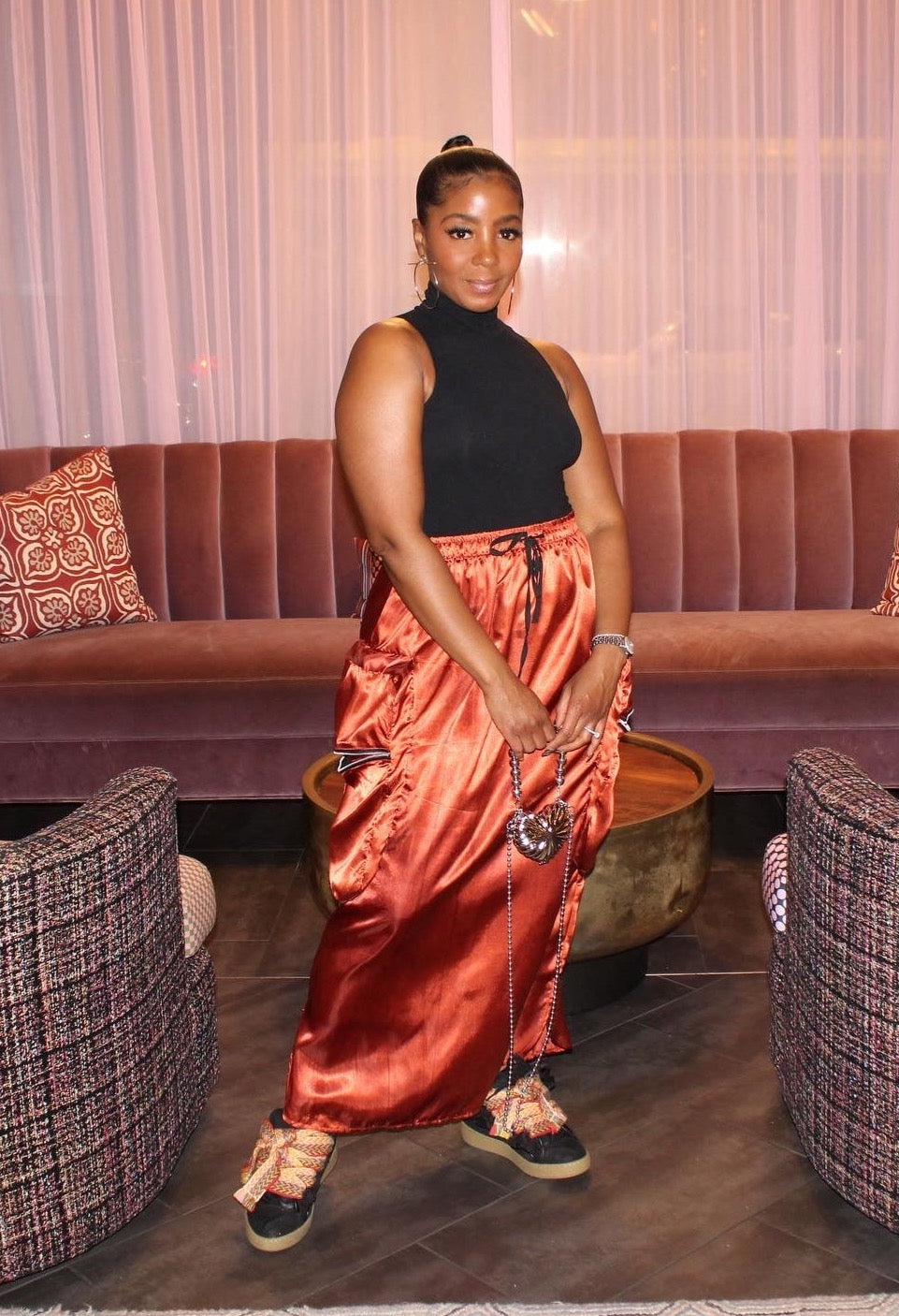 Burnt Amber Cargo Skirt-final few
