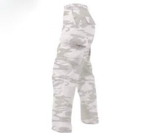 White High Waisted Camo