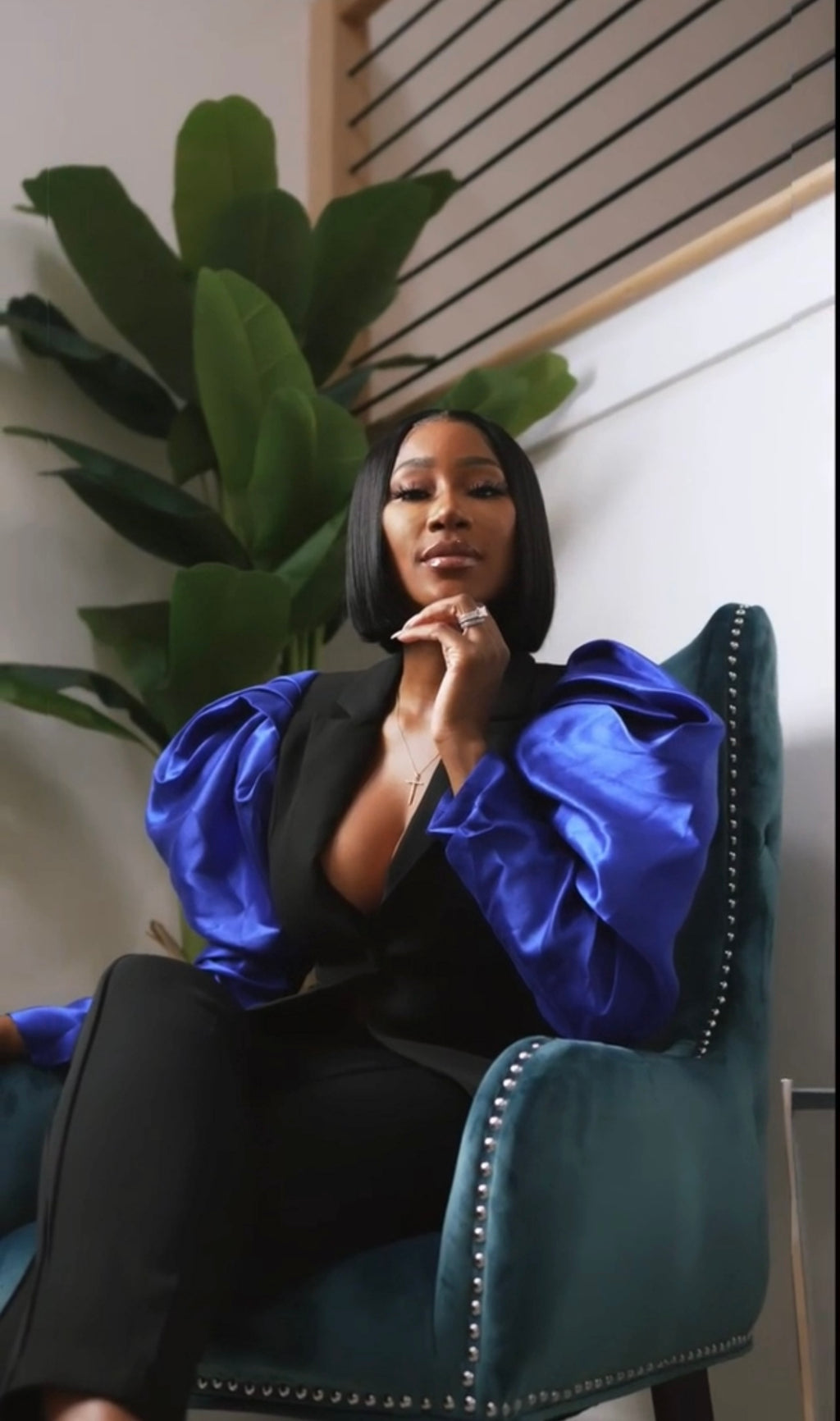 Blue Magic Blazer- final sale final few - The Vault by Sacha