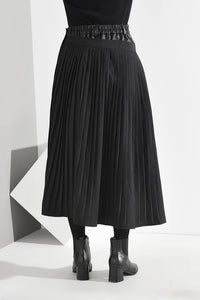 Denim & Pleats Skirt