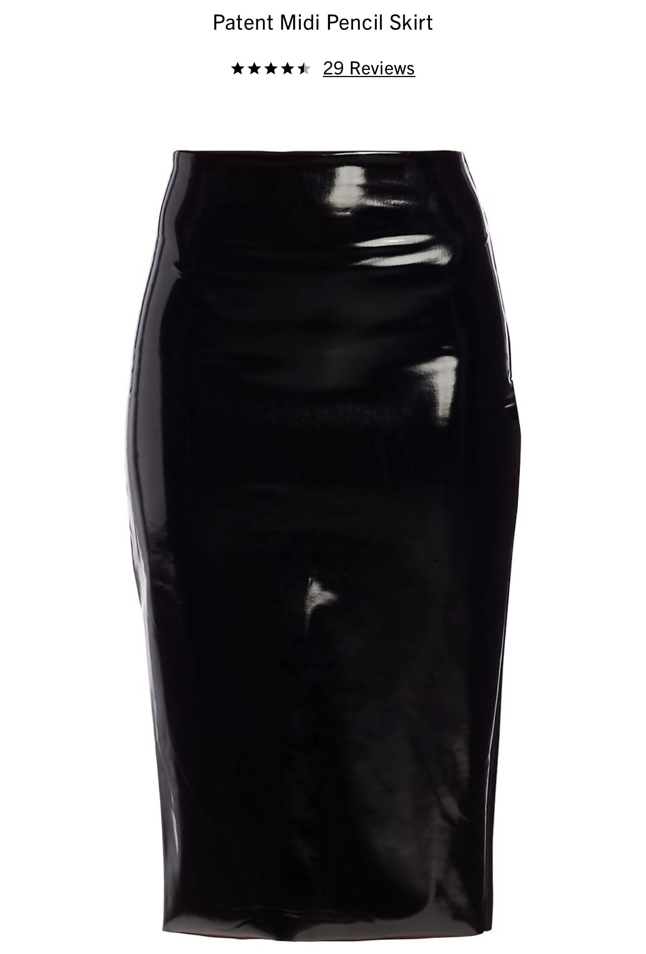 Patent High Waist Pencil Skirt - The Vault by Sacha
