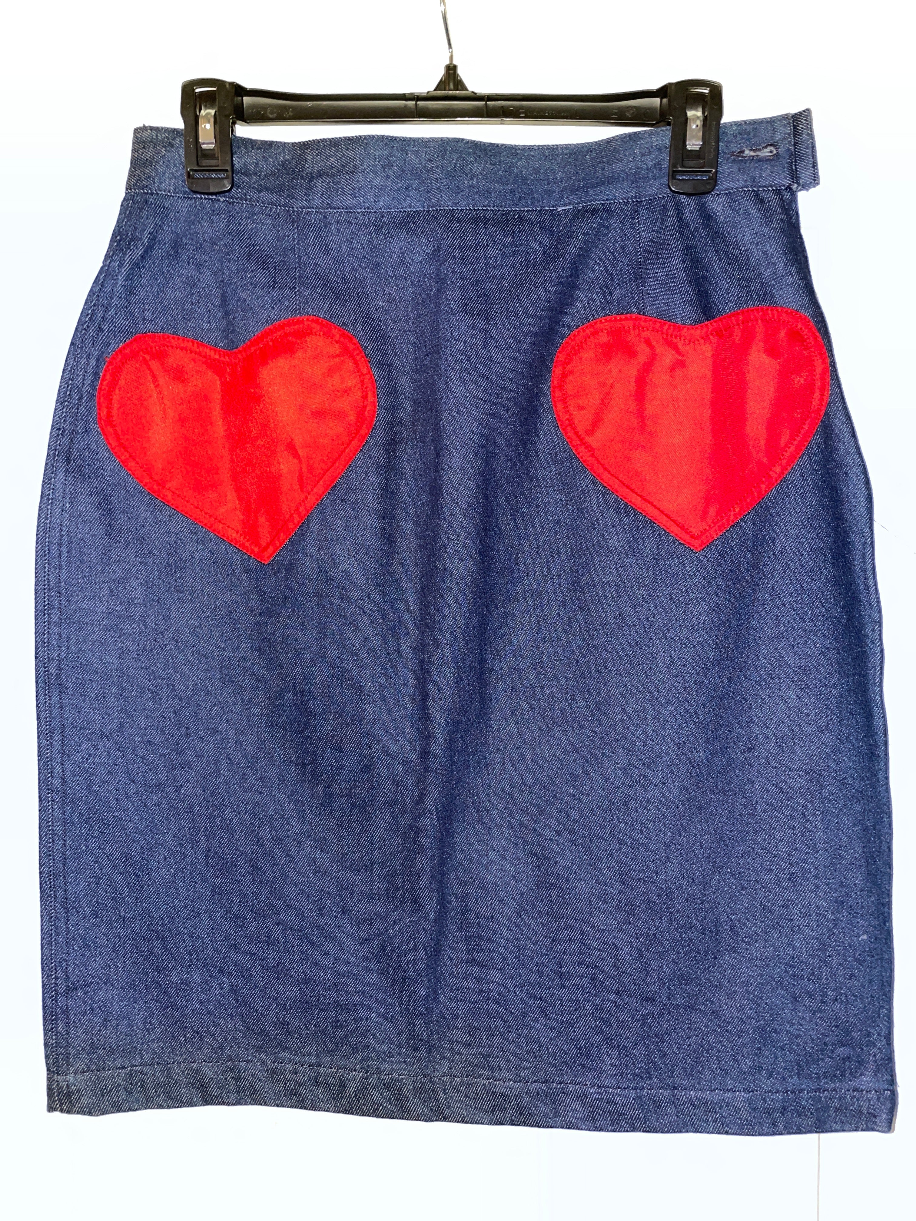 Moschino Heart Shaped Pencil Skirt - The Vault by Sacha