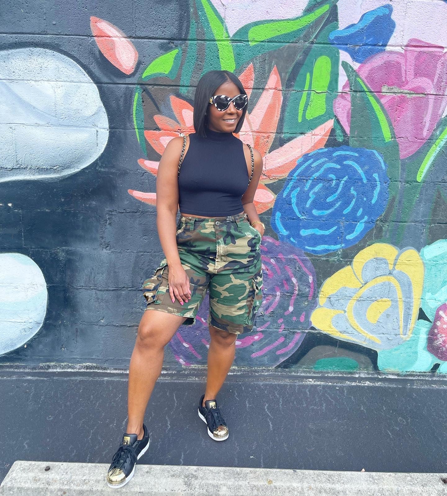 Vintage Camouflage Cargo Shorts - The Vault by Sacha