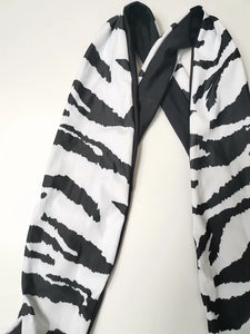 Reversible Zebra/Black Swimsuit