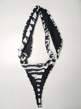 Reversible Zebra/Black Swimsuit - The Vault by Sacha