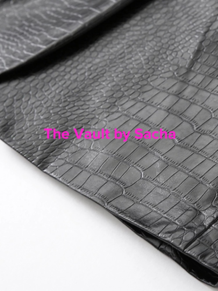 Crocodile Crop Jacket - The Vault by Sacha