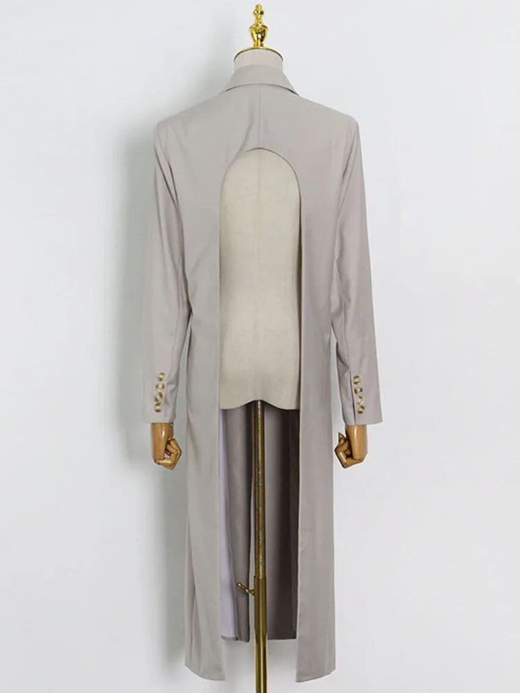 Backless Blazer - Tan | FINAL SALE - The Vault by Sacha
