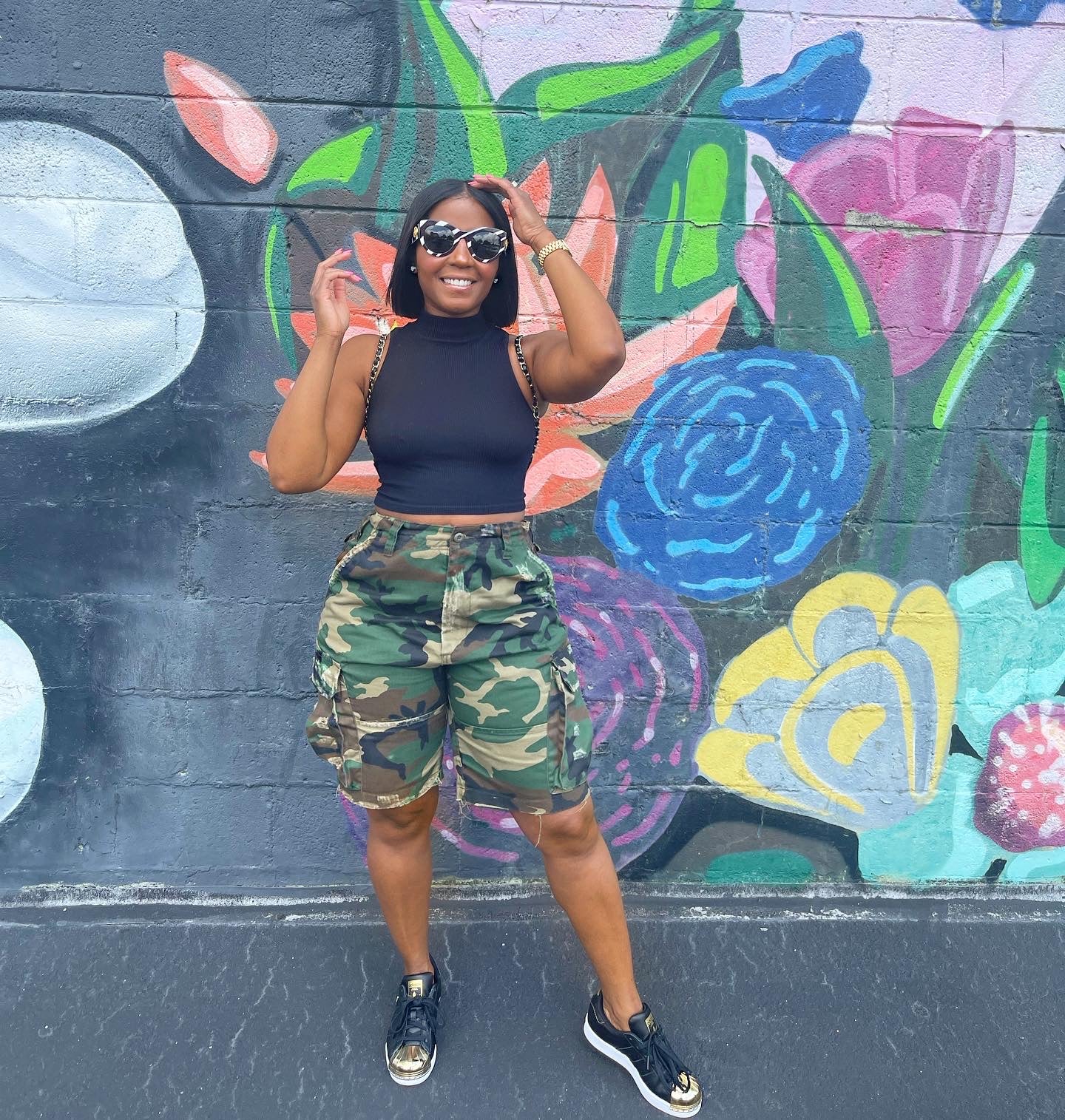 Vintage Camouflage Cargo Shorts - The Vault by Sacha