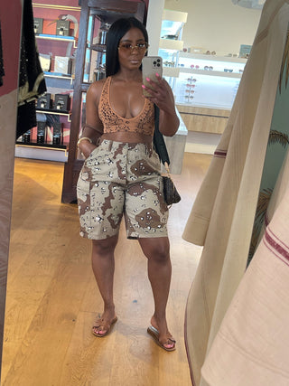 Leopard Spotted Camo Shorts - The Vault by Sacha