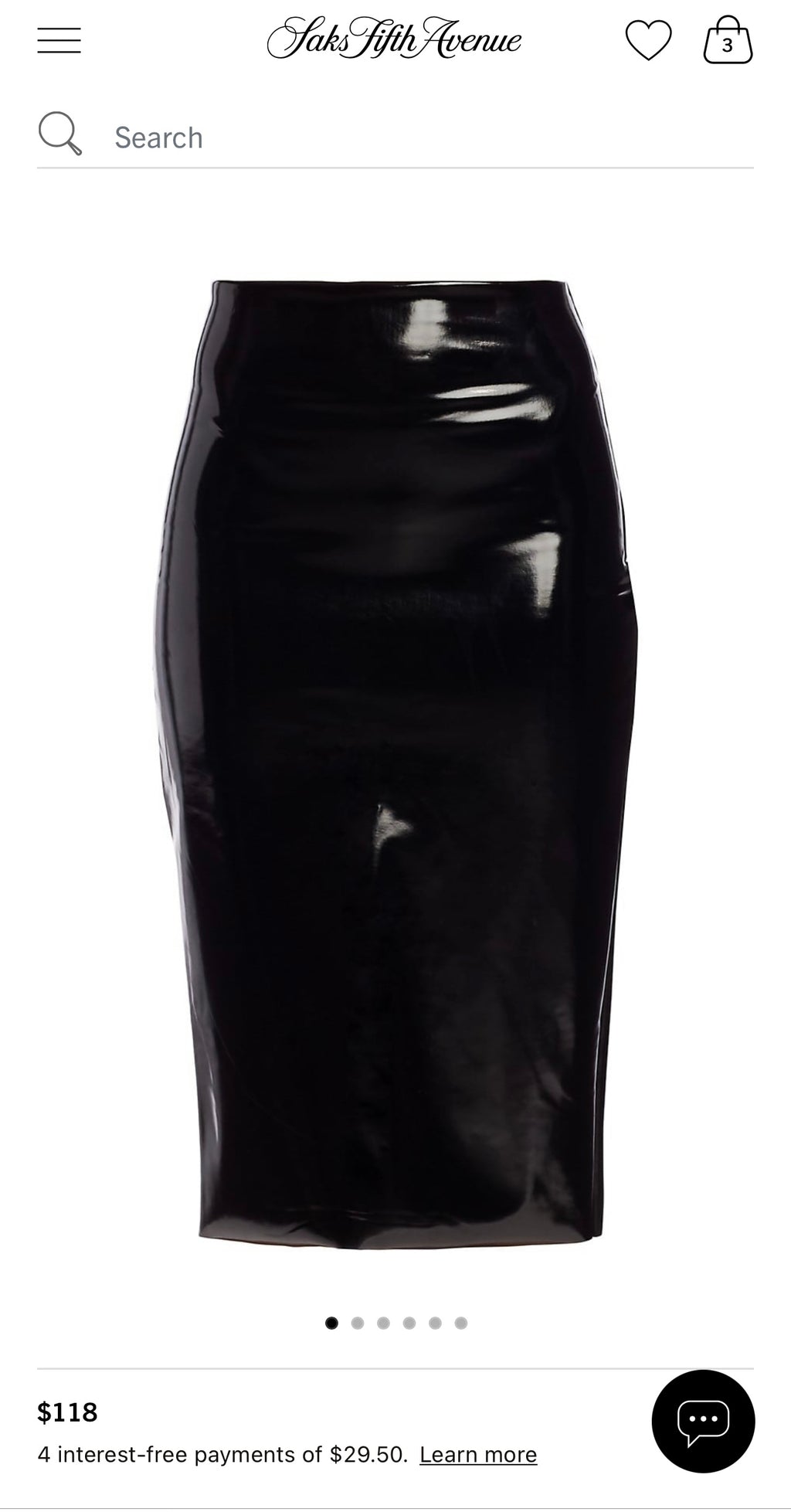 Patent High Waist Pencil Skirt - The Vault by Sacha