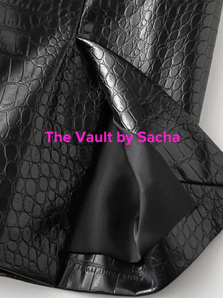 Crocodile Crop Jacket - The Vault by Sacha