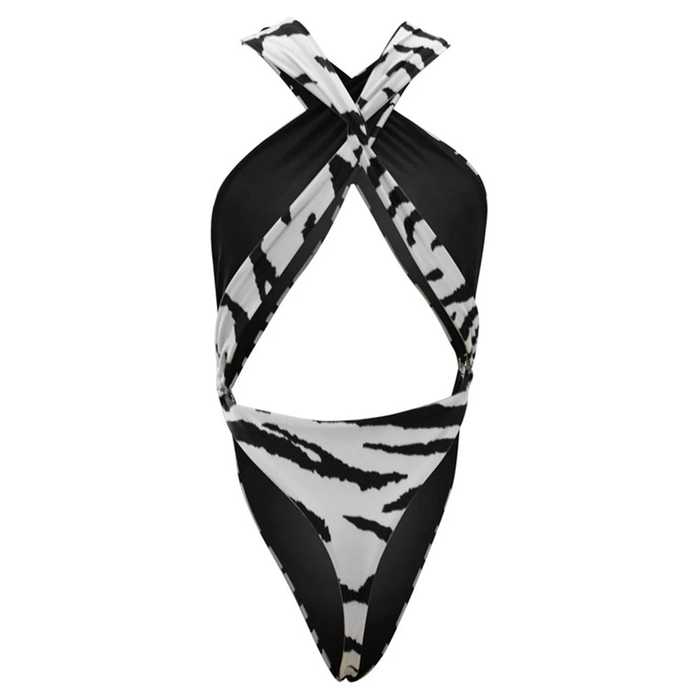 Reversible Zebra/Black Swimsuit - The Vault by Sacha
