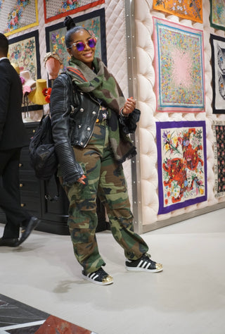 Oversized Camouflage scarf - The Vault by Sacha