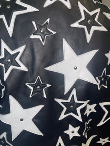Star Girl Lambskin Leather Biker