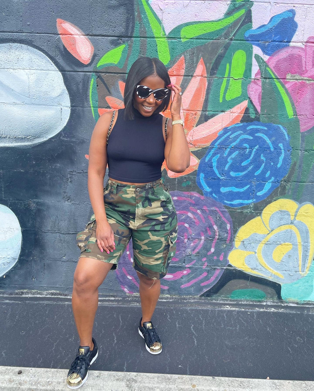Vintage Camouflage Cargo Shorts - The Vault by Sacha
