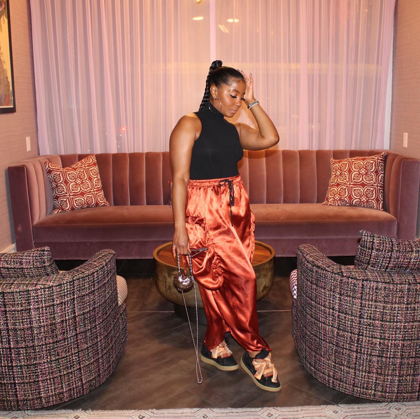Burnt Amber Cargo Skirt-final few