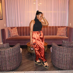 Burnt Amber Cargo Skirt-final few
