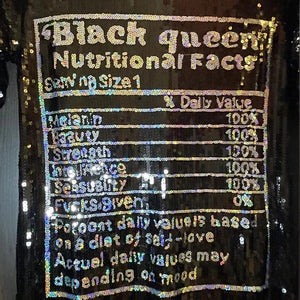 Black Queen Nutrition Facts Dress